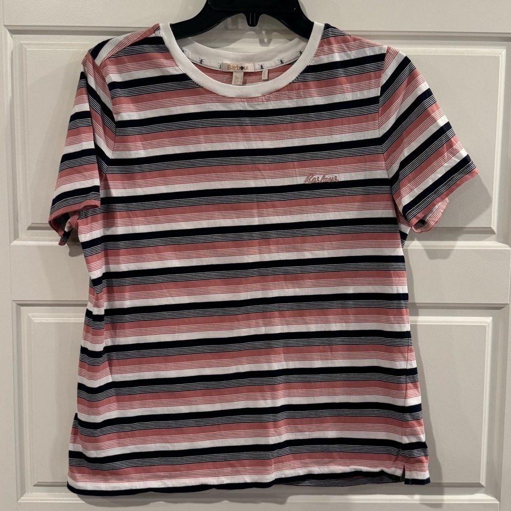Barbour Women’s‎ Stripped Tee Shirt Size 10